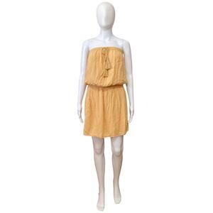 $5 SALE MUST GO Koy Resort Bandeau Mini Dress Swim Cover Up In Peach Size Small